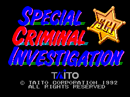 Special Criminal Investigation (Europe) (Beta) Title Screen